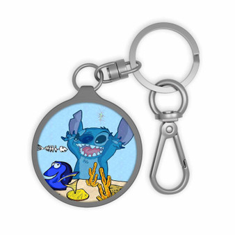 Dory and Stitch Disney Custom Keyring Tag Keychain Acrylic With TPU Cover