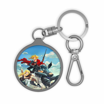 Edward Elric Alphonse Elric Winry Rockbell Fullmetal Alchemist B Custom Keyring Tag Keychain Acrylic With TPU Cover