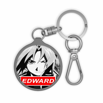 Edward Elric Fullmetal Alchemist Brotehrhood Custom Keyring Tag Keychain Acrylic With TPU Cover