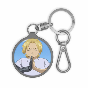 Edward Elric Fullmetal Alchemist Product Custom Keyring Tag Keychain Acrylic With TPU Cover