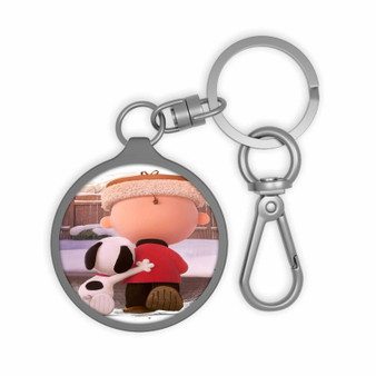 Friends Snoopy and Charlie Brown Custom Keyring Tag Keychain Acrylic With TPU Cover