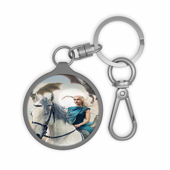 Game of Thrones Daenerys Custom Keyring Tag Keychain Acrylic With TPU Cover