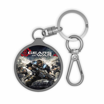 Gears of War Custom Keyring Tag Keychain Acrylic With TPU Cover