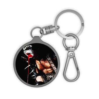 Gene Simmons Spittin Kiss Band Custom Keyring Tag Keychain Acrylic With TPU Cover