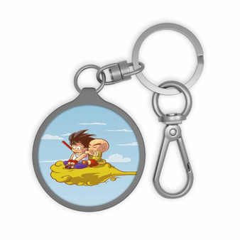 Goku and Kuririn Kintoun Dragon Ball Custom Keyring Tag Keychain Acrylic With TPU Cover