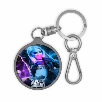 Harley Quinn Suicide Squad Art Custom Keyring Tag Keychain Acrylic With TPU Cover