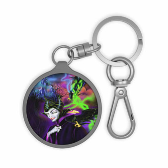 Maleficent Art Custom Keyring Tag Keychain Acrylic With TPU Cover