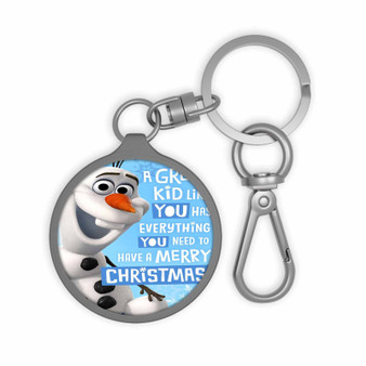 Olaf Frozen Quotes Custom Keyring Tag Keychain Acrylic With TPU Cover