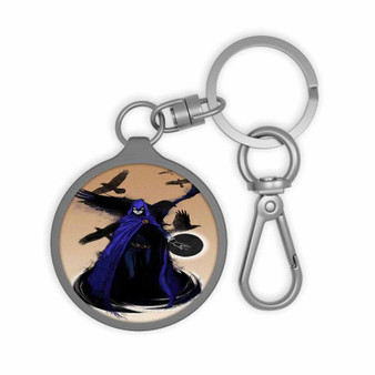 Raven DC Comics Custom Keyring Tag Keychain Acrylic With TPU Cover