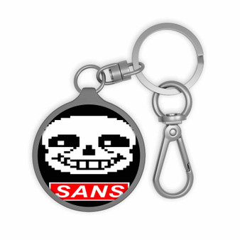 Sans Undertale Face Custom Keyring Tag Keychain Acrylic With TPU Cover