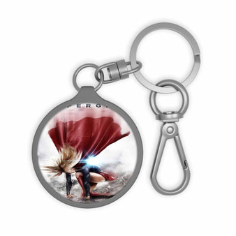 Supergirl Arts Custom Keyring Tag Keychain Acrylic With TPU Cover