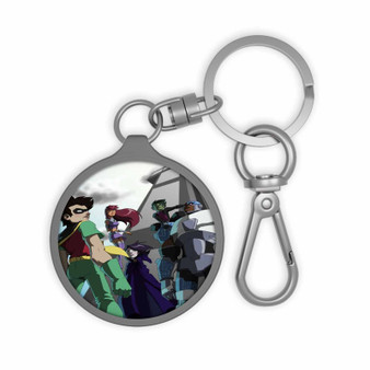 Teen Titans Go Custom Keyring Tag Keychain Acrylic With TPU Cover