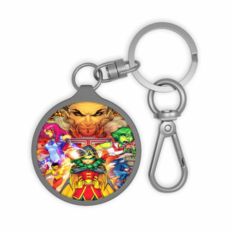 Teen Titans Product Custom Keyring Tag Keychain Acrylic With TPU Cover