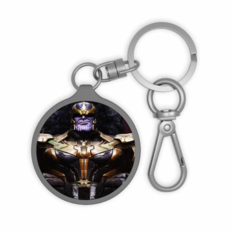 Thanos Marvel Villains Custom Keyring Tag Keychain Acrylic With TPU Cover