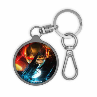 The Flash Superhero Product Custom Keyring Tag Keychain Acrylic With TPU Cover