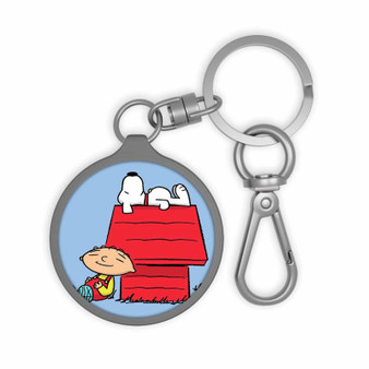 The Peanuts Snoopy and Family Guy Custom Keyring Tag Keychain Acrylic With TPU Cover