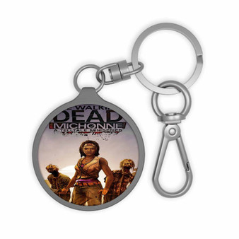 The Walking Dead Michonne Custom Keyring Tag Keychain Acrylic With TPU Cover