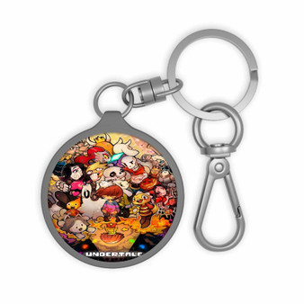 Undertale All Characters Art Custom Keyring Tag Keychain Acrylic With TPU Cover