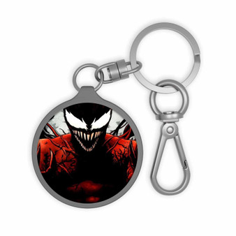 Venom Spiderman Custom Keyring Tag Keychain Acrylic With TPU Cover