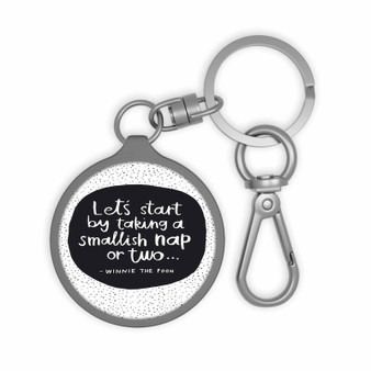 Winnie The Pooh Let s Start Disney Custom Keyring Tag Keychain Acrylic With TPU Cover