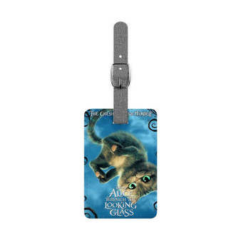 Alice Through the Looking Glass The Cat Cheshire Custom Polyester Saffiano Rectangle White Luggage Tag Card Insert