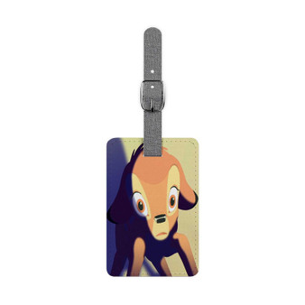 Bambi Disney Product Custom Polyester Saffiano Rectangle White Luggage Tag Card Insert