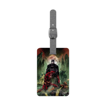 Batman The Flash Custom Polyester Saffiano Rectangle White Luggage Tag Card Insert