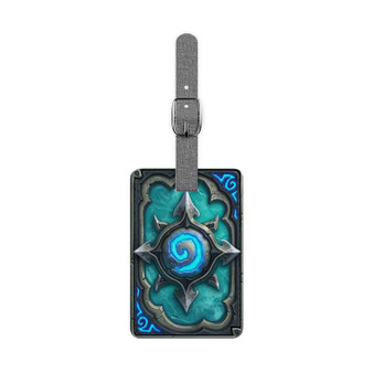 Card Back Hearthstone Heroes of Warcraft Custom Polyester Saffiano Rectangle White Luggage Tag Card Insert