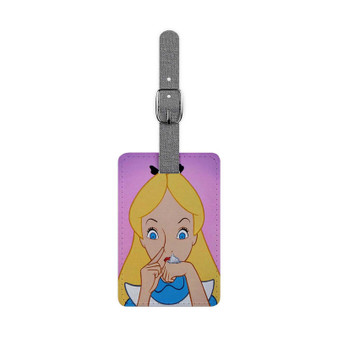 Disney Alice in Wonderland Drugs Custom Polyester Saffiano Rectangle White Luggage Tag Card Insert