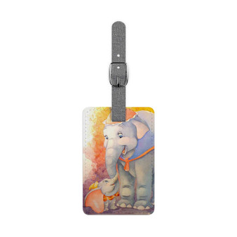 Dumbo Classic Disney Custom Polyester Saffiano Rectangle White Luggage Tag Card Insert