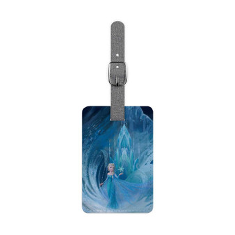 Elsa Frozen Custom Polyester Saffiano Rectangle White Luggage Tag Card Insert