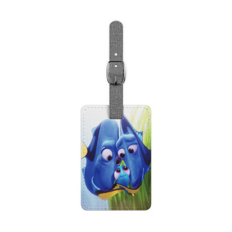 Finding Dory and Baby Dory Family Disney Custom Polyester Saffiano Rectangle White Luggage Tag Card Insert
