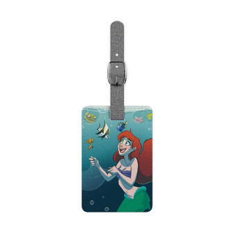 Finding Dory Ariel The Little Mermaid Custom Polyester Saffiano Rectangle White Luggage Tag Card Insert