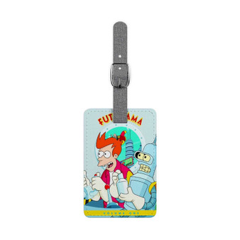 Futurama Volume One Custom Polyester Saffiano Rectangle White Luggage Tag Card Insert