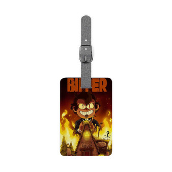 Gravity Falls Bipper Custom Polyester Saffiano Rectangle White Luggage Tag Card Insert