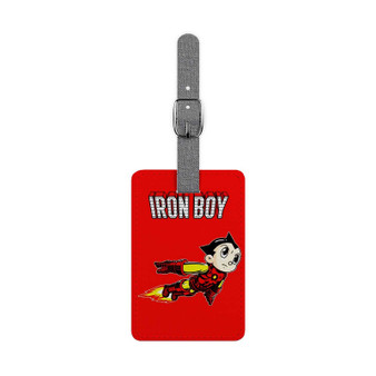 Iron Boy Iron Man Astroboy Custom Polyester Saffiano Rectangle White Luggage Tag Card Insert