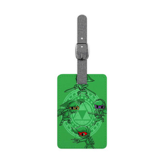 Link Ninja Turtles The Legend of Zelda Custom Polyester Saffiano Rectangle White Luggage Tag Card Insert