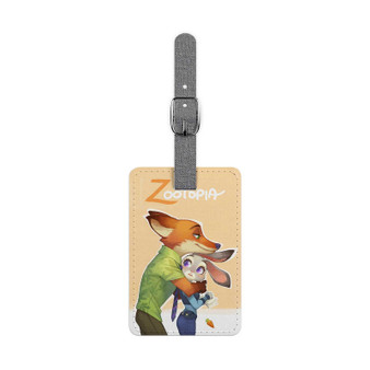 Nick and Judy Zootopia Custom Polyester Saffiano Rectangle White Luggage Tag Card Insert