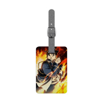 Roy Mustang Fullmetal Alchemist Brotherhood Custom Polyester Saffiano Rectangle White Luggage Tag Card Insert