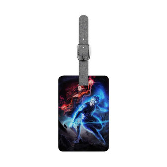 Scarlet Witch Quicksilver The Avengers Custom Polyester Saffiano Rectangle White Luggage Tag Card Insert