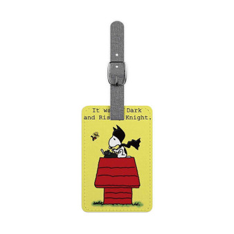 Snoopy Batman The Peanuts Custom Polyester Saffiano Rectangle White Luggage Tag Card Insert