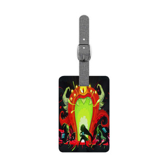 Space Grunts Custom Polyester Saffiano Rectangle White Luggage Tag Card Insert