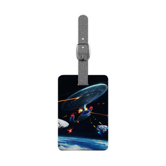 Star Trek Timelines Custom Polyester Saffiano Rectangle White Luggage Tag Card Insert