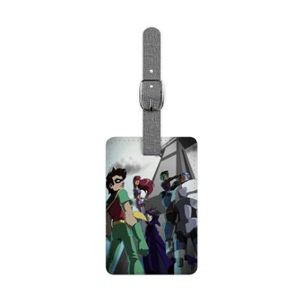 Teen Titans Go Custom Polyester Saffiano Rectangle White Luggage Tag Card Insert