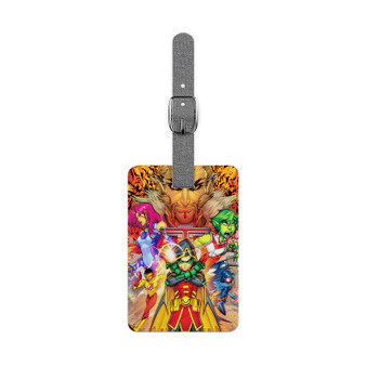 Teen Titans Product Custom Polyester Saffiano Rectangle White Luggage Tag Card Insert