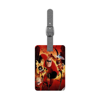The Incredibles Art Custom Polyester Saffiano Rectangle White Luggage Tag Card Insert