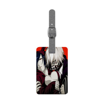 Tokyo Ghoul Kaneki Ken and Uta Custom Polyester Saffiano Rectangle White Luggage Tag Card Insert