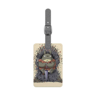 Totoro Umbrella Game of Thrones Custom Polyester Saffiano Rectangle White Luggage Tag Card Insert