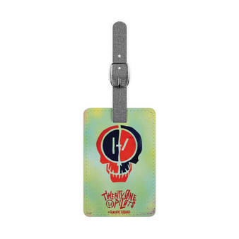 Twenty One Pilot Suicide Squad Custom Polyester Saffiano Rectangle White Luggage Tag Card Insert