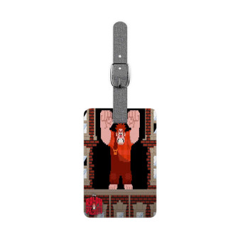 Wreck It Ralph Spaccatutto Custom Polyester Saffiano Rectangle White Luggage Tag Card Insert